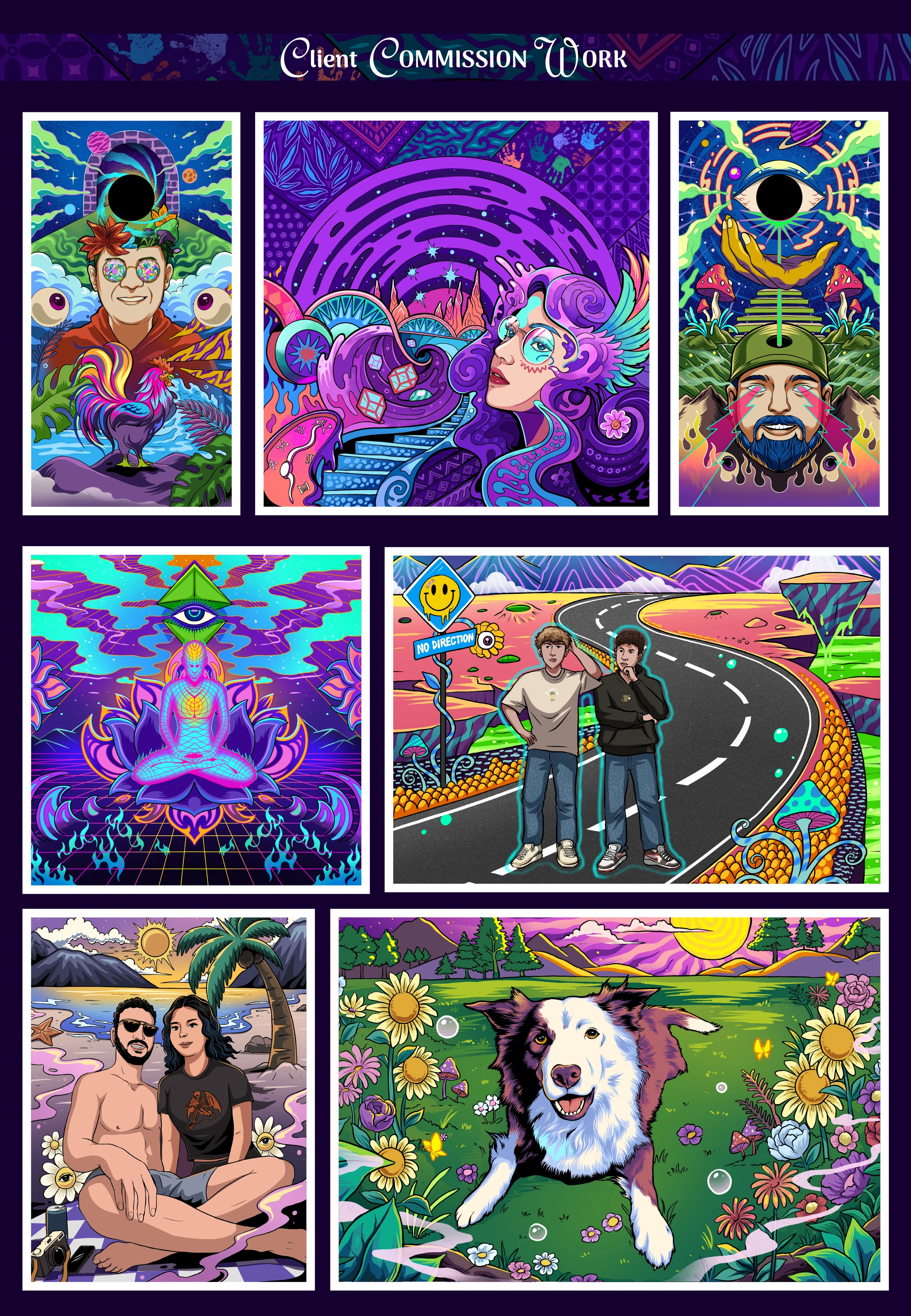 Psychedelic Portrait — tampilan 2