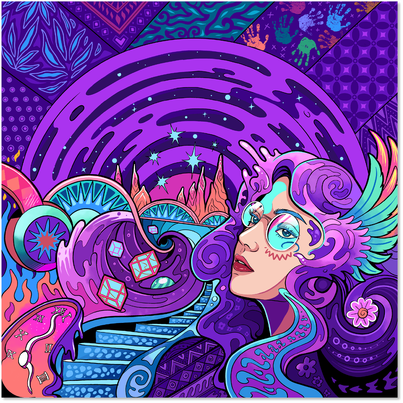 Psychedelic Portrait — tampilan 1