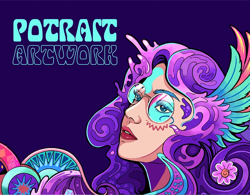 Psychedelic Portrait — karya Nauval Widiatma